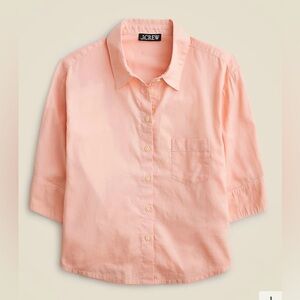 J. Crew NWT Herringbone twill button-up shirt in delicate bloom